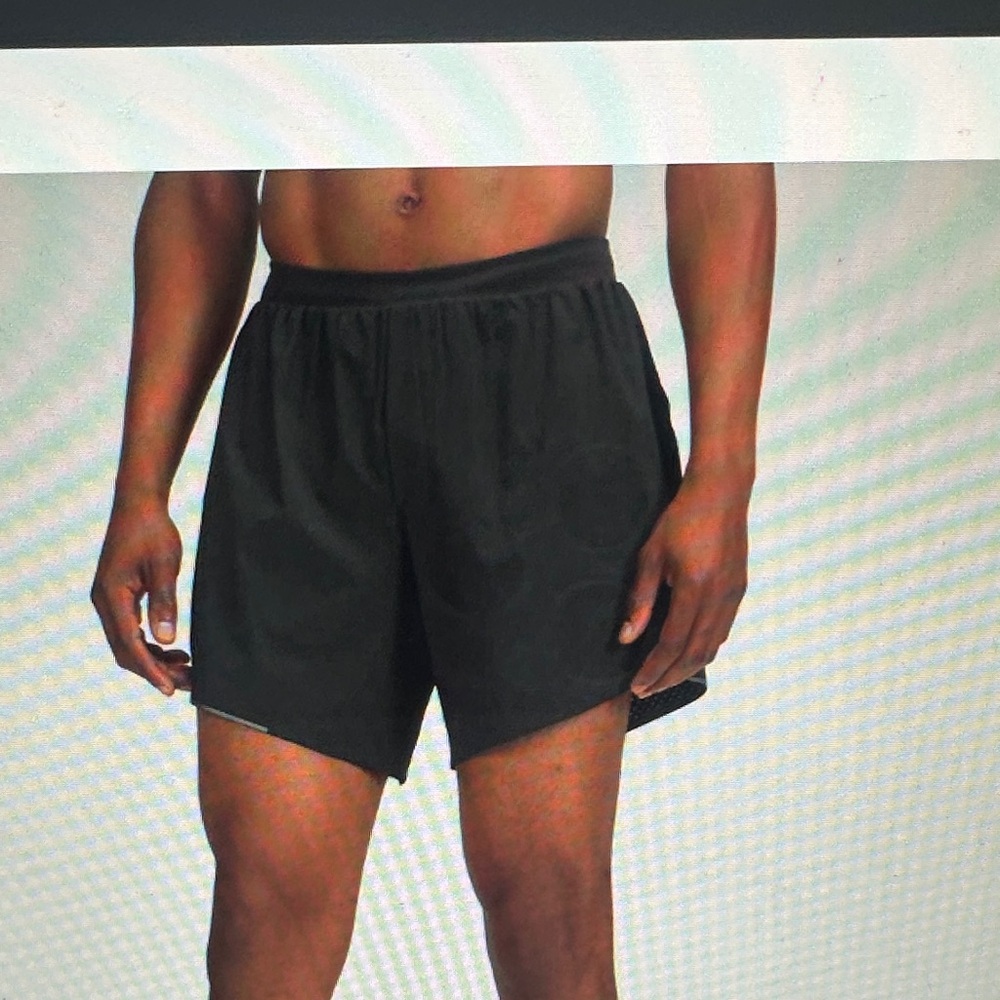 Lululemon Athletica Black Athletic Shorts Lightweight Moisture-Wicking
